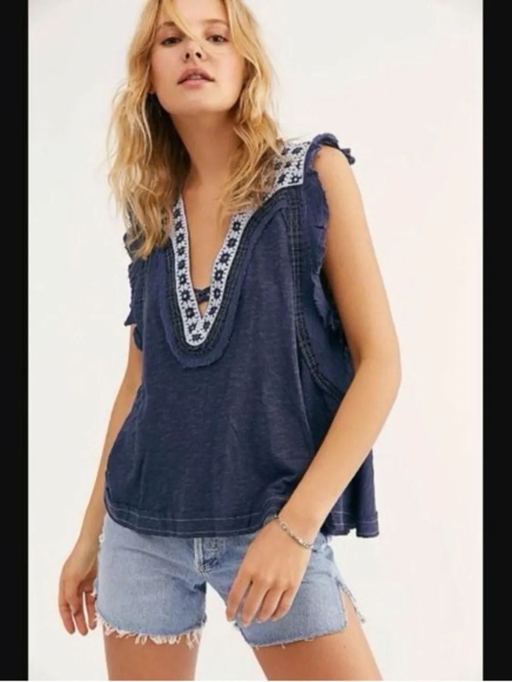Free People deep neckline